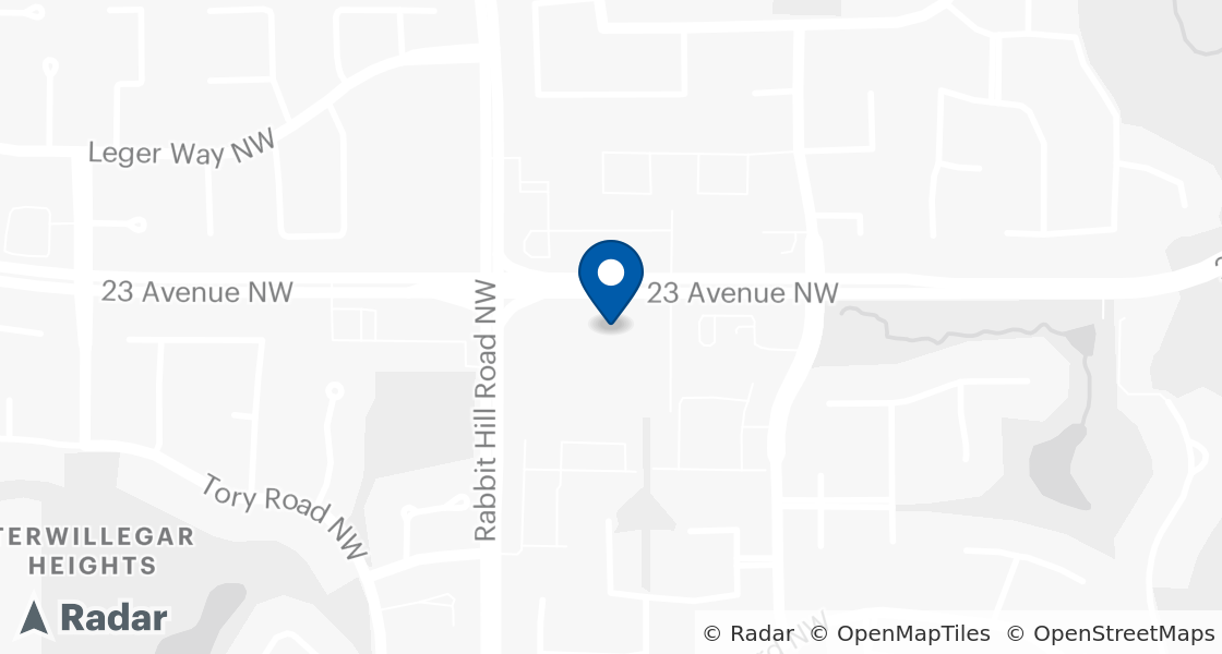 Map of Dairy Queen Location:: 14151 23 Ave NW, Edmonton, AB, T6R 0G4